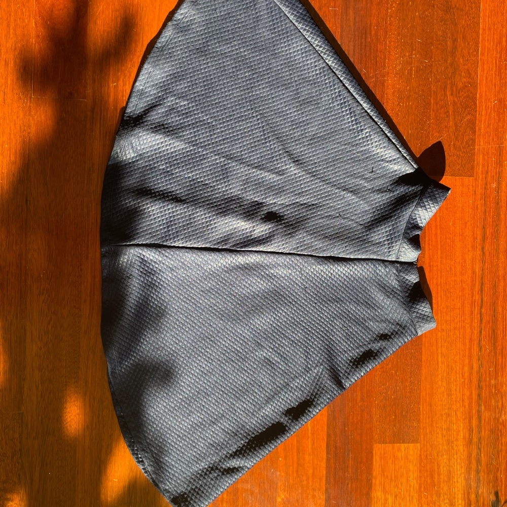 Textured A-line  Midi Skirt